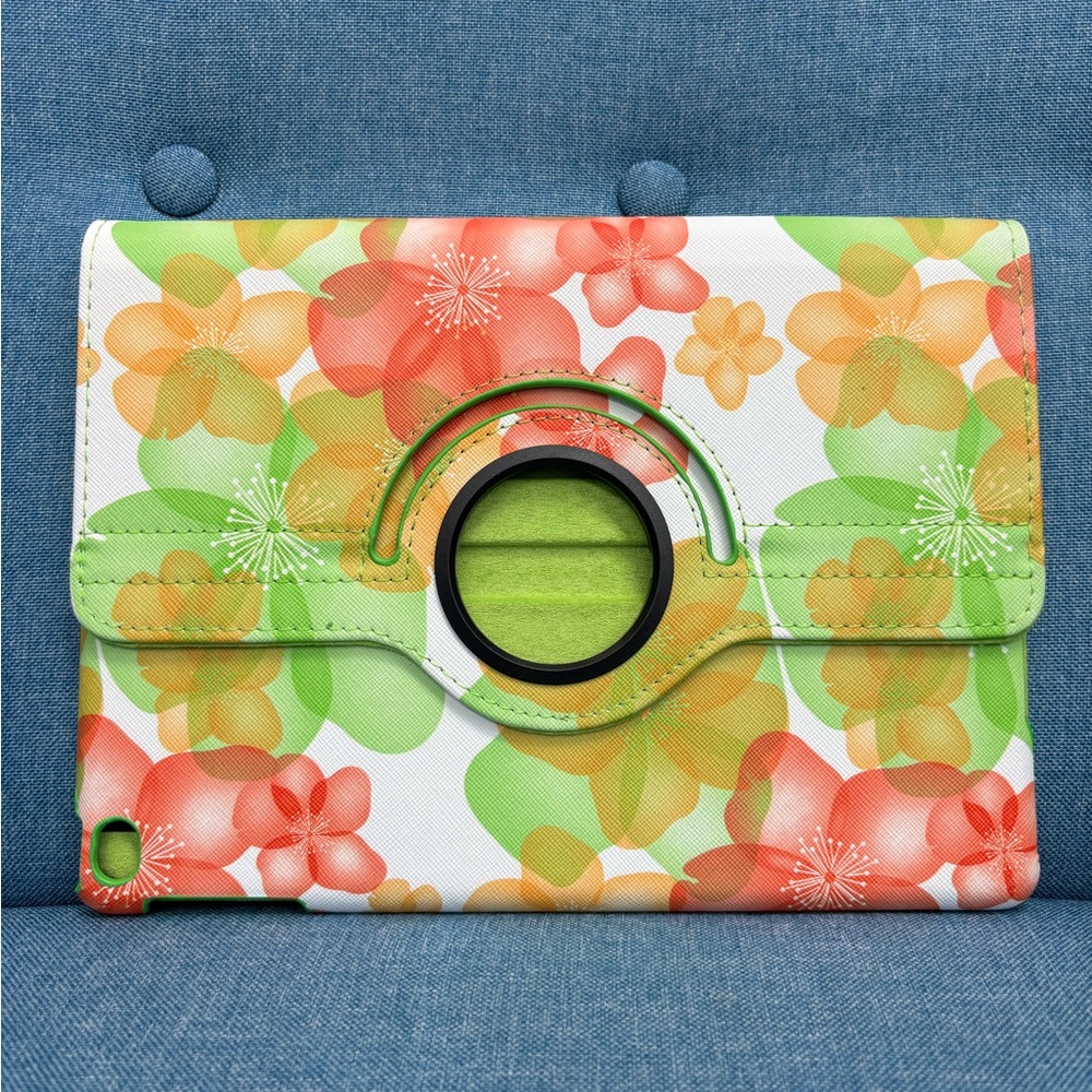 Floral Rotating Tablet Case for IPAD 5 or 6 (9.7 inch screen)
